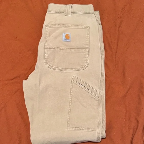 Carhartt Khaki Relaxed Fit Pants - Picture 1 of 8
